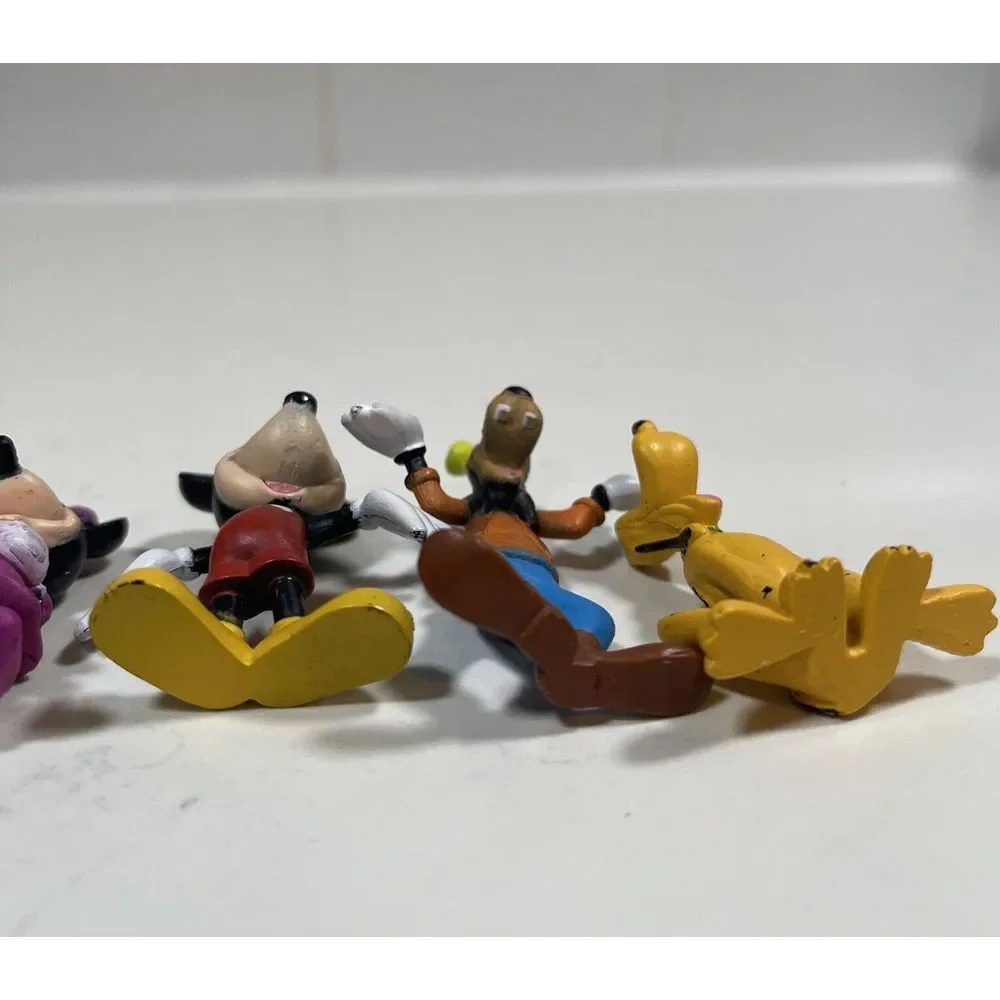 Disney Figures Mickey Minnie‎ Donald Daisy Pluto Toy Cake Topper Lot Collectible